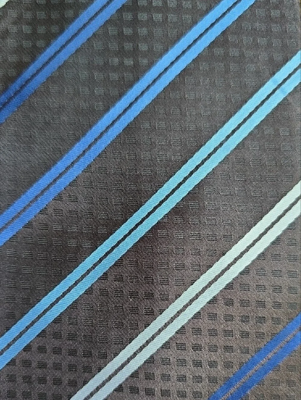 Classic Navy Tie with Blue Stripes - Men's Accessory